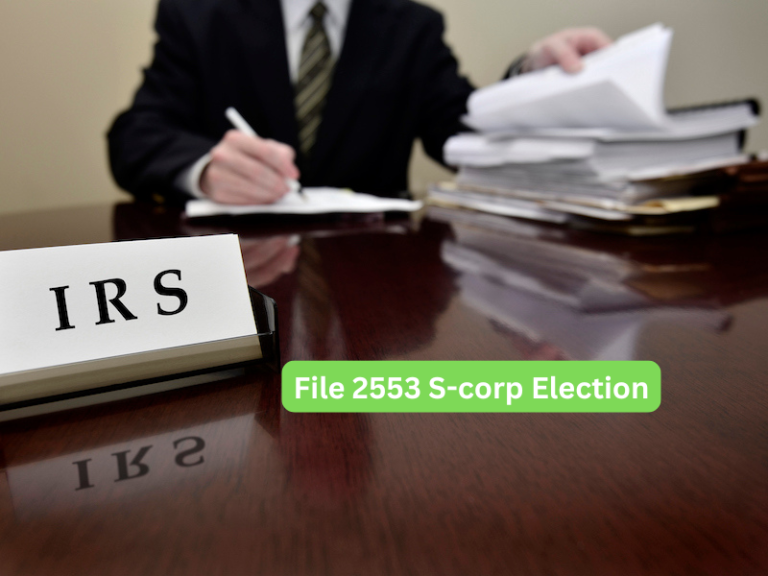 File 2553 S-corp Election